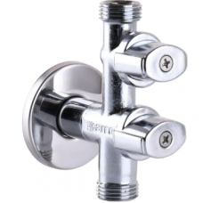 Кран кульовий кутовий подвійний Arco 1/2"х1/2"х1/2"